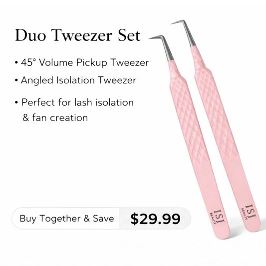 Duo Volume Lash Tweezer Set