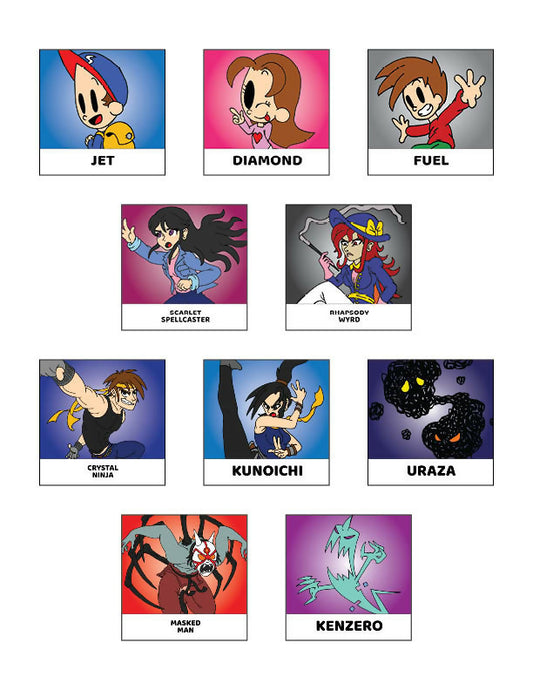 Assorted Mitchellcomix Stickers