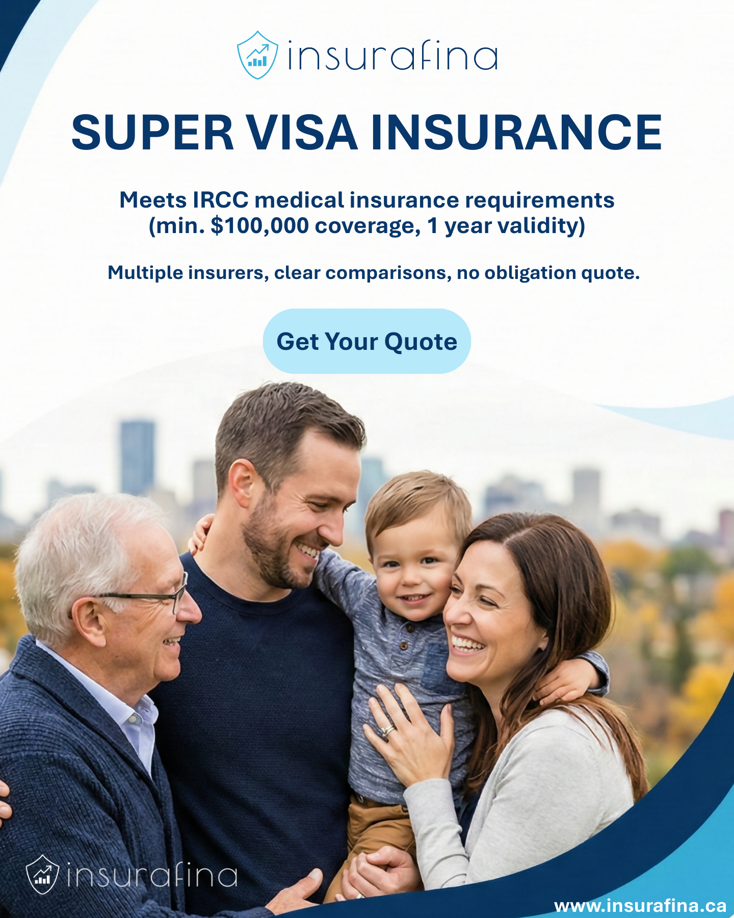 Visitors to Canada Insurance - Super Visa, Visitor Visa, Student Coverage